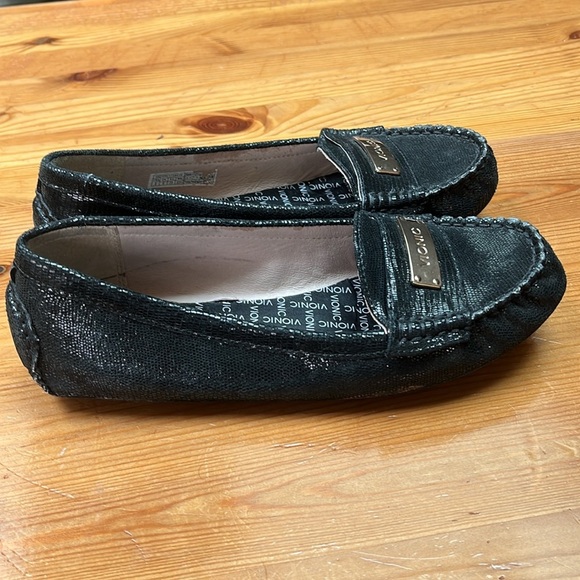 Vionic Ease Sydney Black Lizard Slip On Flat Loafer Women's Sz 8 - Picture 4 of 13